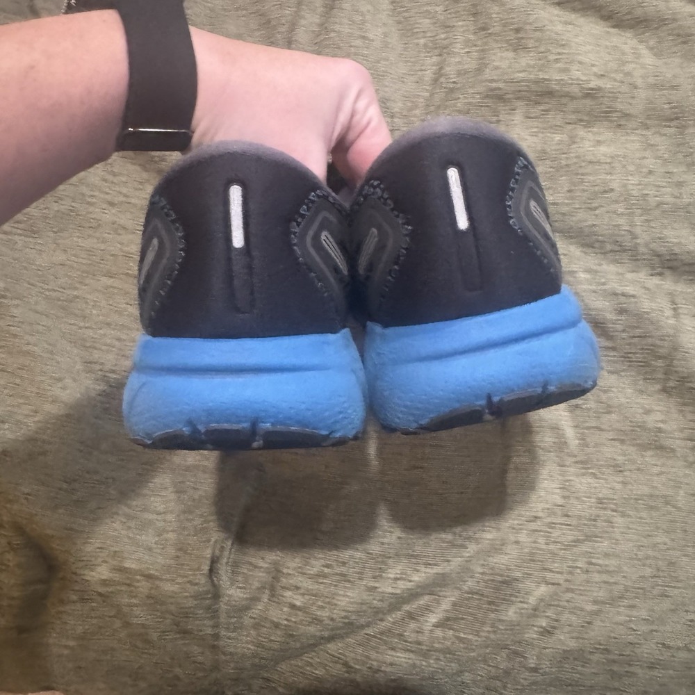 Brooks Running Shoes Mens 12.5 D Ghost 14 Black Blue 1103691D056 - Picture 6 of 8